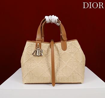 Bagsaaa Medium Dior Toujours Bag Natural Cannage Raffia - 28.5cm