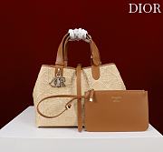 Bagsaaa Medium Dior Toujours Bag Natural Cannage Raffia - 28.5cm - 2