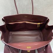 Bagsaaa Balenciaga Bel Air Carry All Bag Medium in burgundy smooth calfskin - 37cm - 2