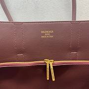 Bagsaaa Balenciaga Bel Air Carry All Bag Medium in burgundy smooth calfskin - 37cm - 4