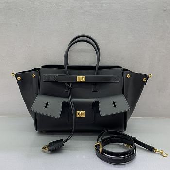 Bagsaaa Balenciaga Bel Air Carry All Bag Small in black smooth calfskin - 30cm