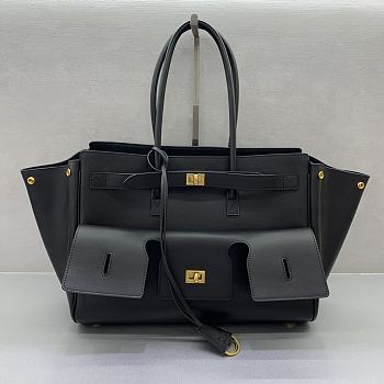 Bagsaaa Balenciaga Bel Air Carry All Bag Medium in black smooth calfskin - 37cm