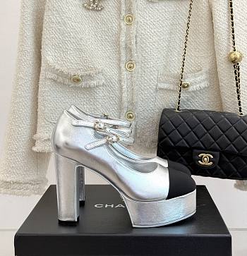 Bagsaaa Chanel Mary Janes G46433 Silver