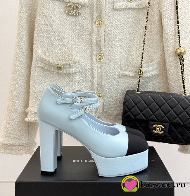Bagsaaa Chanel Mary Janes G46433 Blue - 1