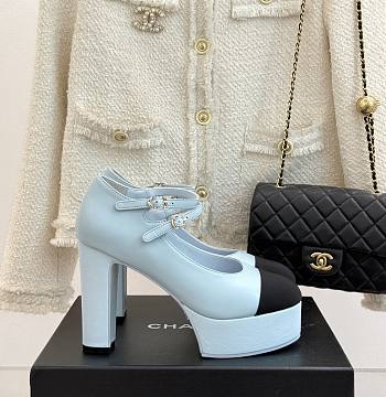 Bagsaaa Chanel Mary Janes G46433 Blue