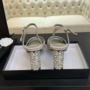 Bagsaaa Chanel Sandals G46097 Gray Suede - 8.5cm - 3