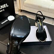 Bagsaaa Chanel Sandals G46097 Black Suede - 8.5cm - 4