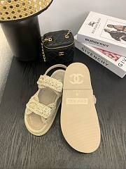 Bagsaaa Chanel Sandals G46339 Beige Crochet - 4