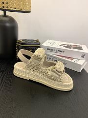 Bagsaaa Chanel Sandals G46339 Beige Crochet - 3