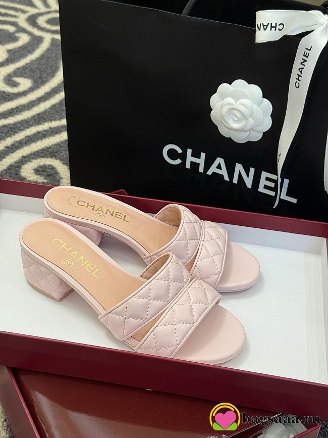 Bagsaaa Chanel Mules G46480 Pink Lambskin - 5cm - 1