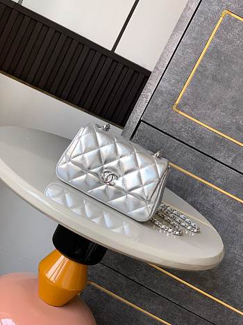 Bagsaaa Chanel Clutch with Chain AP4593 Silver - 16,5cm