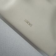 Bagsaaa Loewe Mini Flamenco clutch in nappa calfskin white - 24cm - 3