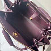 Bagsaaa Loewe Large Madrid bag in supple calfskin burgundy - 33cm - 4