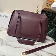 Bagsaaa Loewe Large Madrid bag in supple calfskin burgundy - 33cm - 2