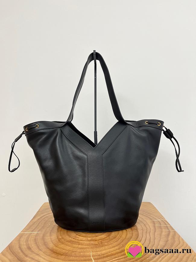 Bagsaaa YSL Bag Y large hobo in leather 833160 black - 35cm - 1