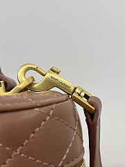 Bagsaaa YSL Gaby Vanity Bag In Lambskin 766731 Barely Pink - 18 X 11 X 6.5 CM - 3