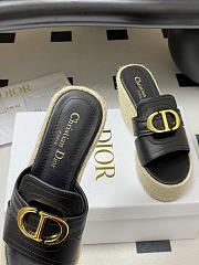 Bagsaaa Dior 30 Montaigne Wedge Slide Black Calfskin - 2