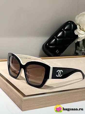 Bagsaaa Chanel Sunglasses Black & White