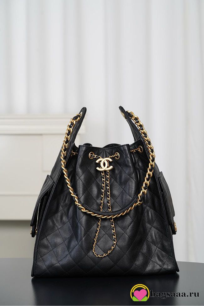 Bagsaaa CHANEL 25 Medium Handbag AS5311 Black Caviar - 40cm - 1