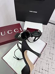 Bagsaaa Gucci Women's sandal with crystal Horsebit black 834344 - 10.5cm - 4