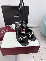 Bagsaaa Gucci Women's sandal with crystal Horsebit black 834344 - 10.5cm - 3