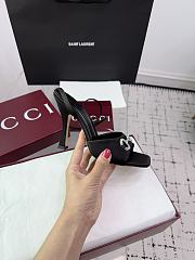Bagsaaa Gucci Women's sandal with crystal Horsebit black 834344 - 10.5cm - 2