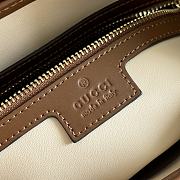 Bagsaaa Gucci Jackie 1961 small shoulder bag 810232 browm smooth leather - 27.5x19x4cm - 2