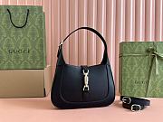 Bagsaaa Gucci Jackie 1961 small shoulder bag 810232 black smooth leather - 27.5x19x4cm - 1