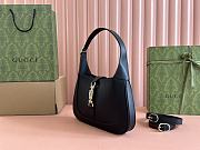 Bagsaaa Gucci Jackie 1961 small shoulder bag 810232 black smooth leather - 27.5x19x4cm - 3