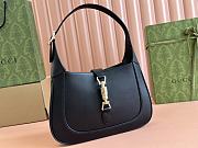 Bagsaaa Gucci Jackie 1961 small shoulder bag 810232 black smooth leather - 27.5x19x4cm - 2
