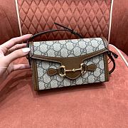 Bagsaaa Gucci Horsebit 1955 mini bag 699296 beige & brown - 18cm - 1