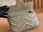 Bagsaaa Gucci GG Marmont small shoulder bag 751526 taupe - 21cm - 4