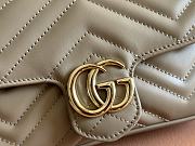 Bagsaaa Gucci GG Marmont small shoulder bag 751526 taupe - 21cm - 3