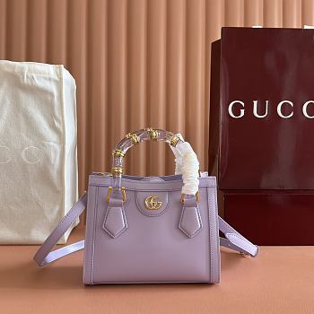 Bagsaaa Gucci Diana small tote bag 832936 purple - 20cm