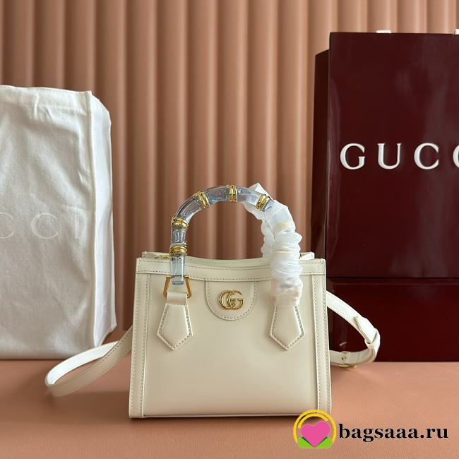 Bagsaaa Gucci Diana small tote bag 832936 white - 20cm - 1