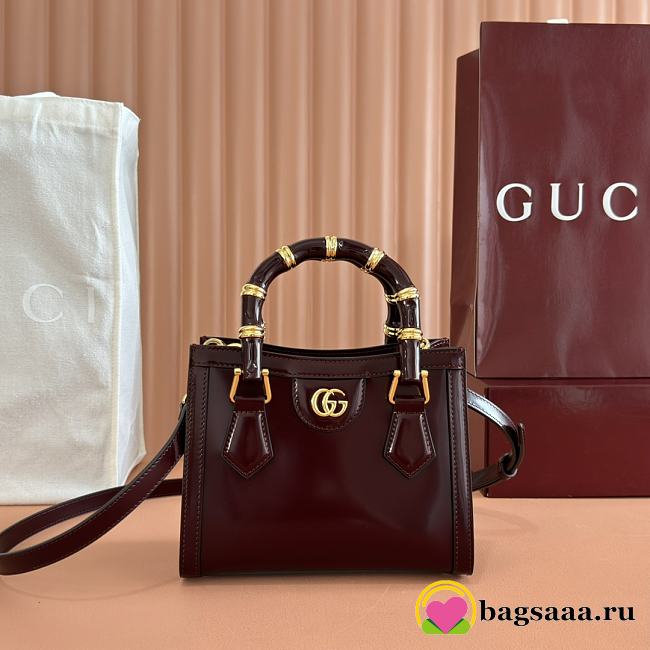 Bagsaaa Gucci Diana small tote bag 832936 red - 20cm - 1