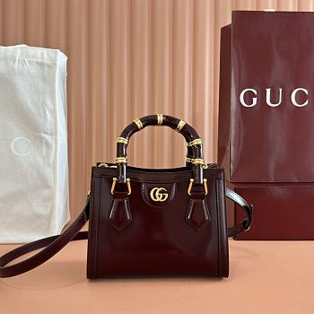 Bagsaaa Gucci Diana small tote bag 832936 red - 20cm