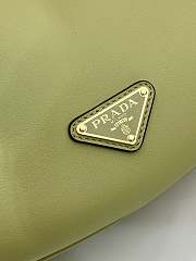 Bagsaaa Prada Demi-lune large leather shoulder bag 1BC255 green - 42cm - 4
