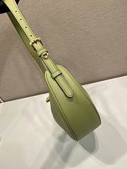 Bagsaaa Prada Demi-lune large leather shoulder bag 1BC255 green - 42cm - 3