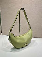 Bagsaaa Prada Demi-lune large leather shoulder bag 1BC255 green - 42cm - 2