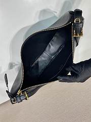 Bagsaaa Prada Demi-lune large leather shoulder bag 1BC255 black - 42cm - 2