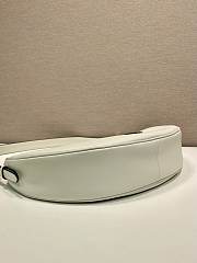 Bagsaaa Prada Demi-lune large leather shoulder bag 1BC255 white - 42cm - 2