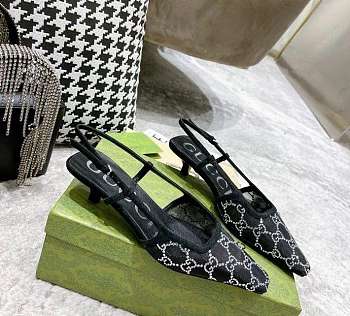 Bagsaaa Gucci GG Slingback Pump 'Black'