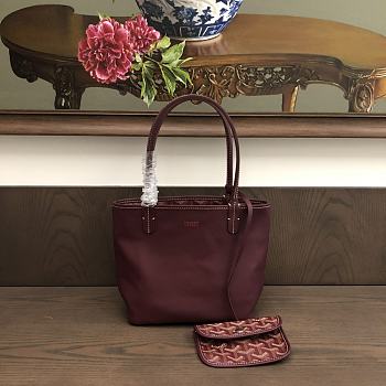 Bagsaaa Goyard Anjou Mini Bag Dark Red - 20cm