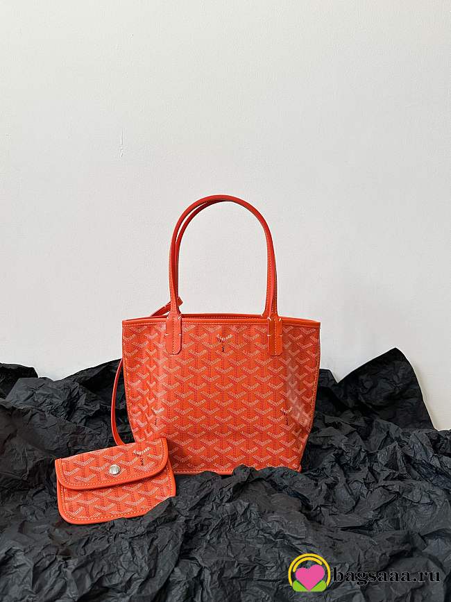 Bagsaaa Goyard Anjou Mini Bag Orange - 20cm - 1