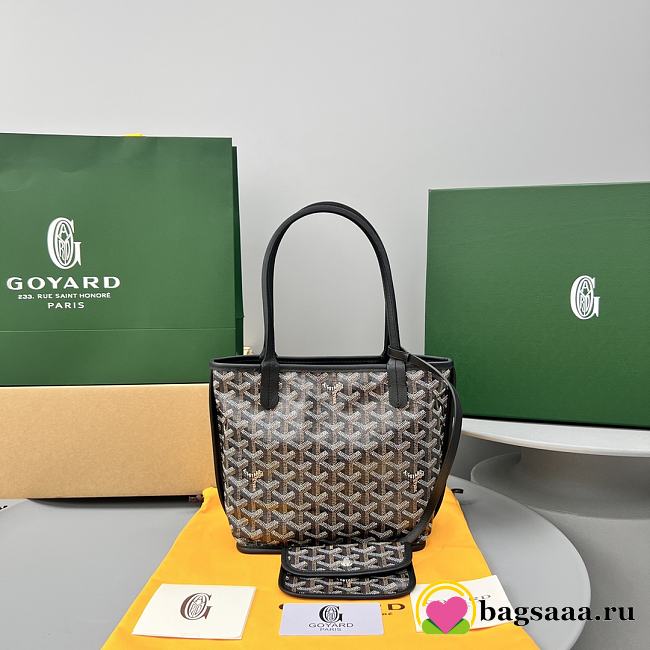 Bagsaaa Goyard Anjou Mini Bag Black - 20cm - 1