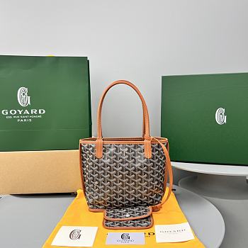 Bagsaaa Goyard Anjou Mini Bag Black & Brown - 20cm