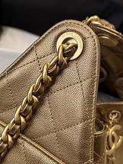 Bagsaaa CHANEL 25 Small Handbag AS5293 dark gold - 30cm - 3