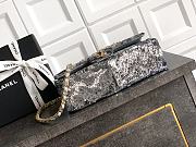 Bagsaaa Chanel Classic 11.12 Handbag A01112 Silver & Multicolour - 25.5cm - 3