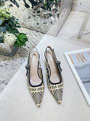 Bagsaaa Dior J'Adior Slingback Pump Natural and Black Cannage Raffia - 1